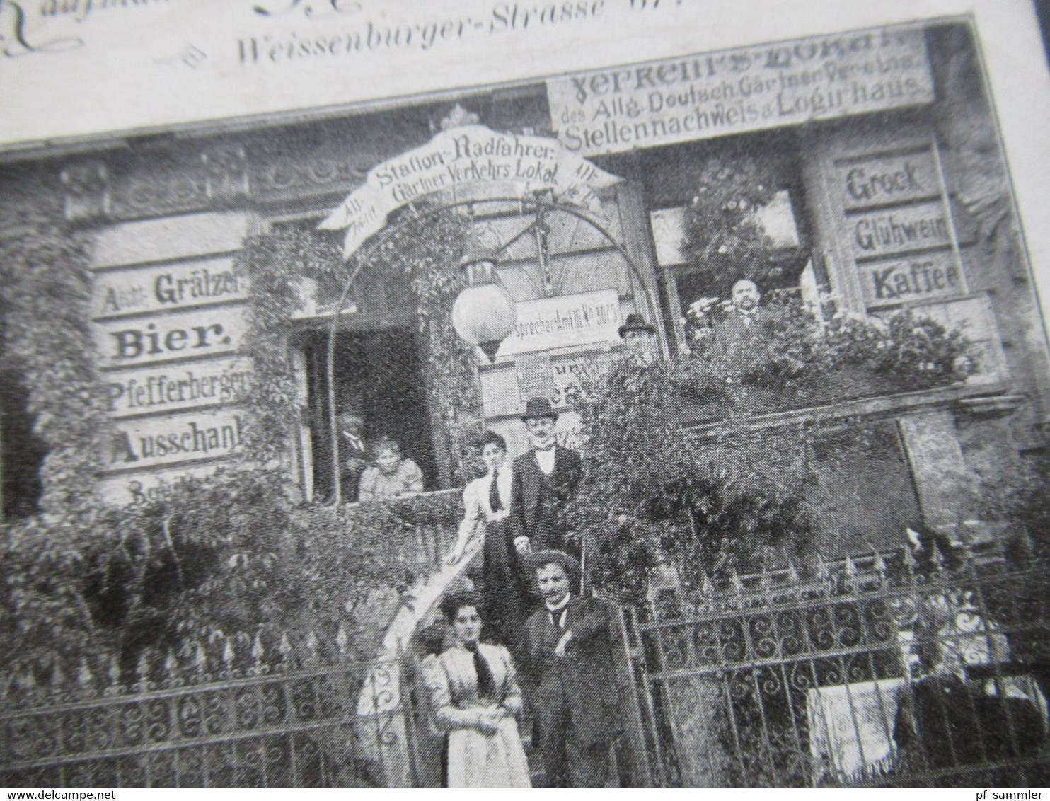DR 1900 Seltenere AK Kaufmann's Restaurant Zum Floraheim Weissenburger Str.67 Gruss Aus Berlin K1 Lichtenberg Bei Berlin - Hotels & Restaurants