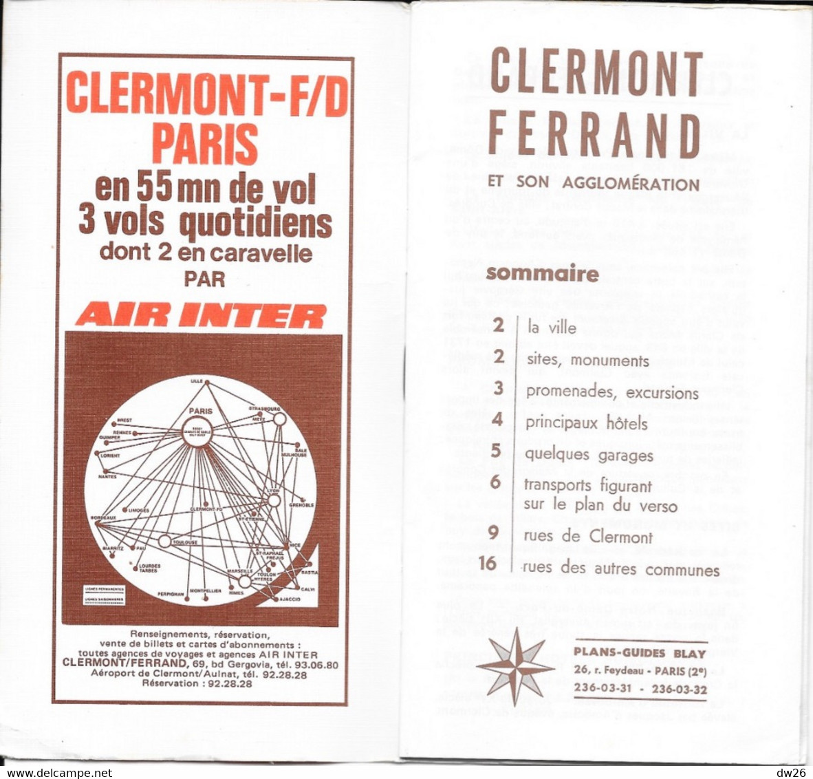 Plan Guide Blay: Clermont-Ferrand, Aubière, Aulnat, Chamalières, Romagnat, Royat... Répertoire Des Rues - Autres & Non Classés