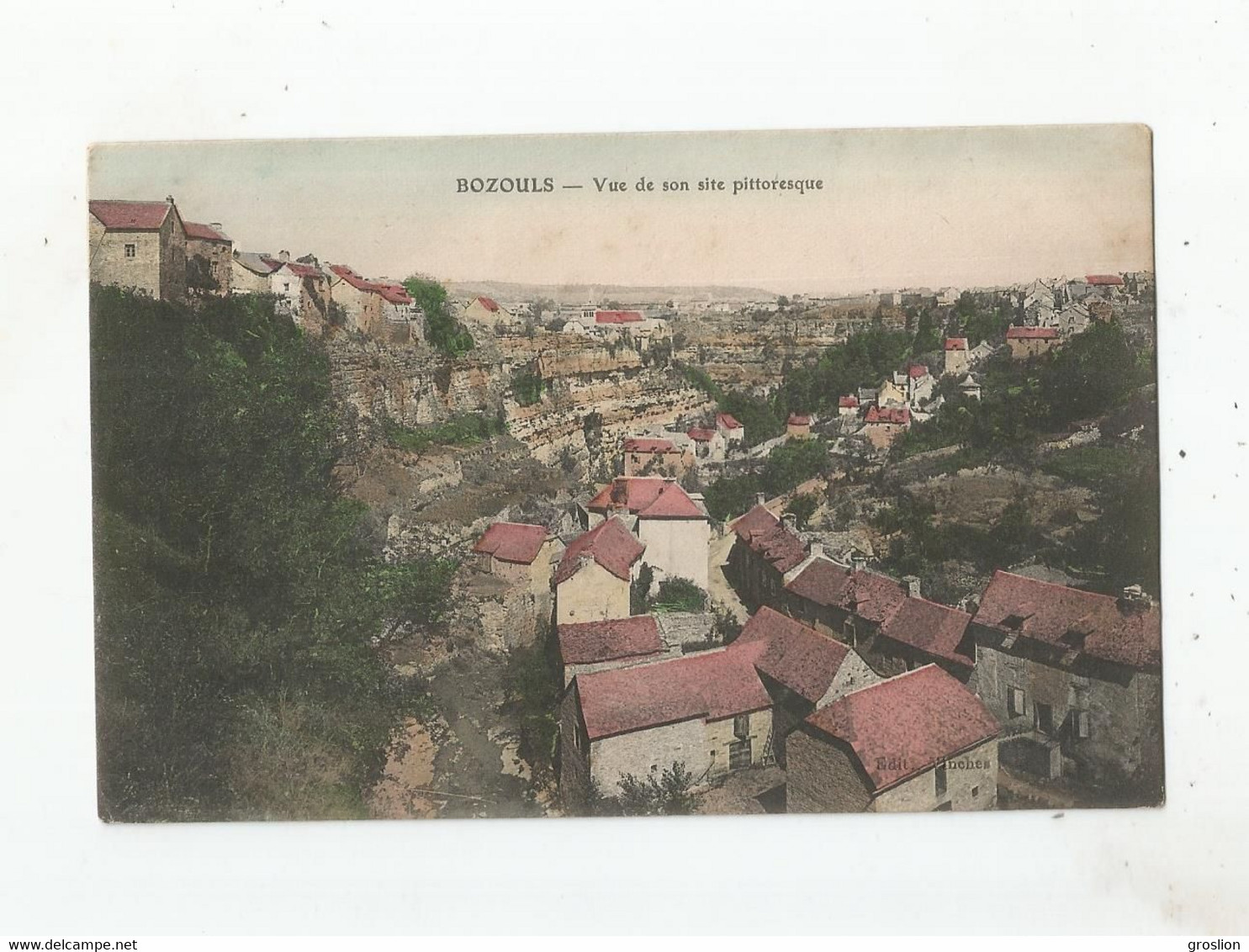 BOZOULS (AVEYRON) VUE DE SON SITE PITTORESQUE 1919 - Bozouls