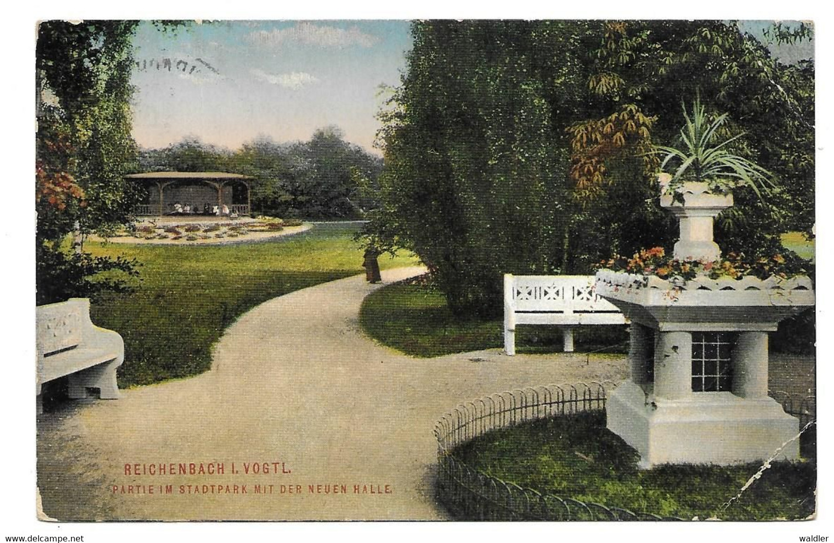 9800  REICHENBACH  I. VOGTL., PARTIE IM STADTPARK  1912 - Reichenbach I. Vogtl.