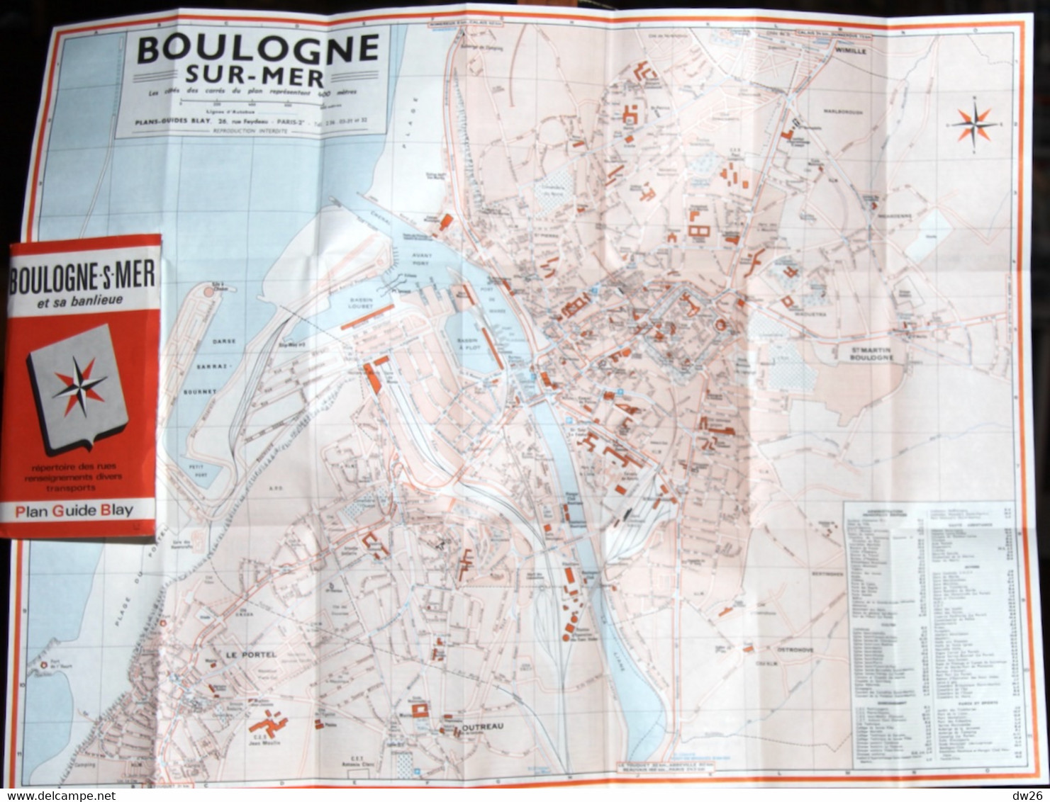 Plan Guide Blay: Boulogne-sur-Mer Et Sa Banlieue - Renseignements Divers, Transports, Répertoire Des Rues - Other & Unclassified