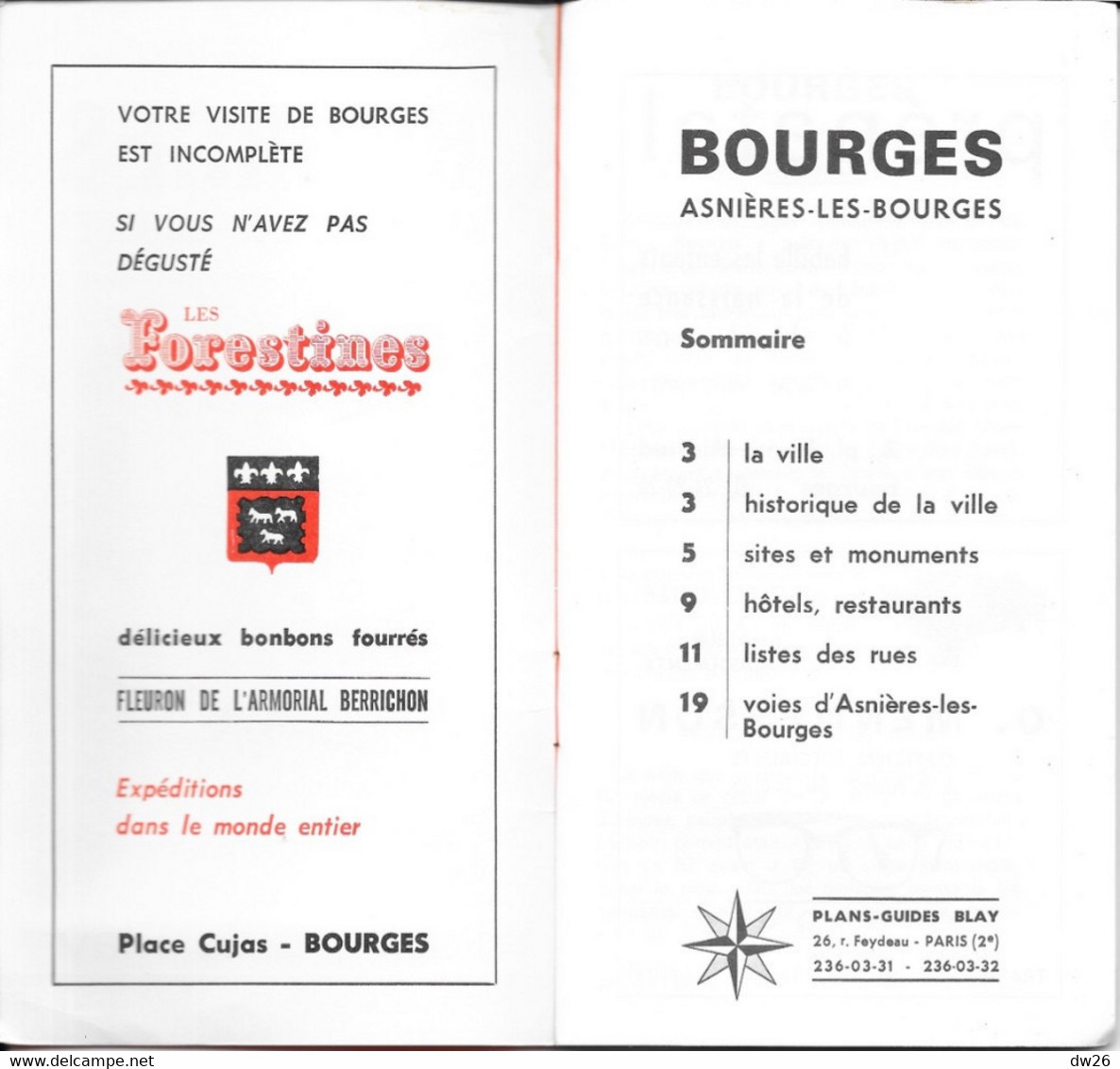 Plan Guide Blay: Bourges, Asnières-les-Bourges - Renseignements Divers, Répertoire Des Rues - Other & Unclassified