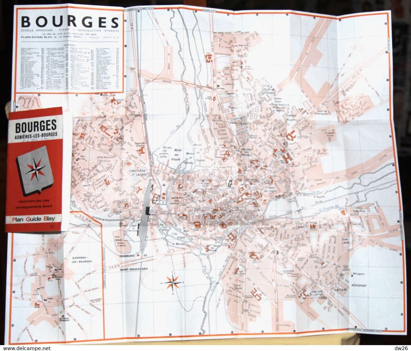 Plan Guide Blay: Bourges, Asnières-les-Bourges - Renseignements Divers, Répertoire Des Rues - Altri & Non Classificati