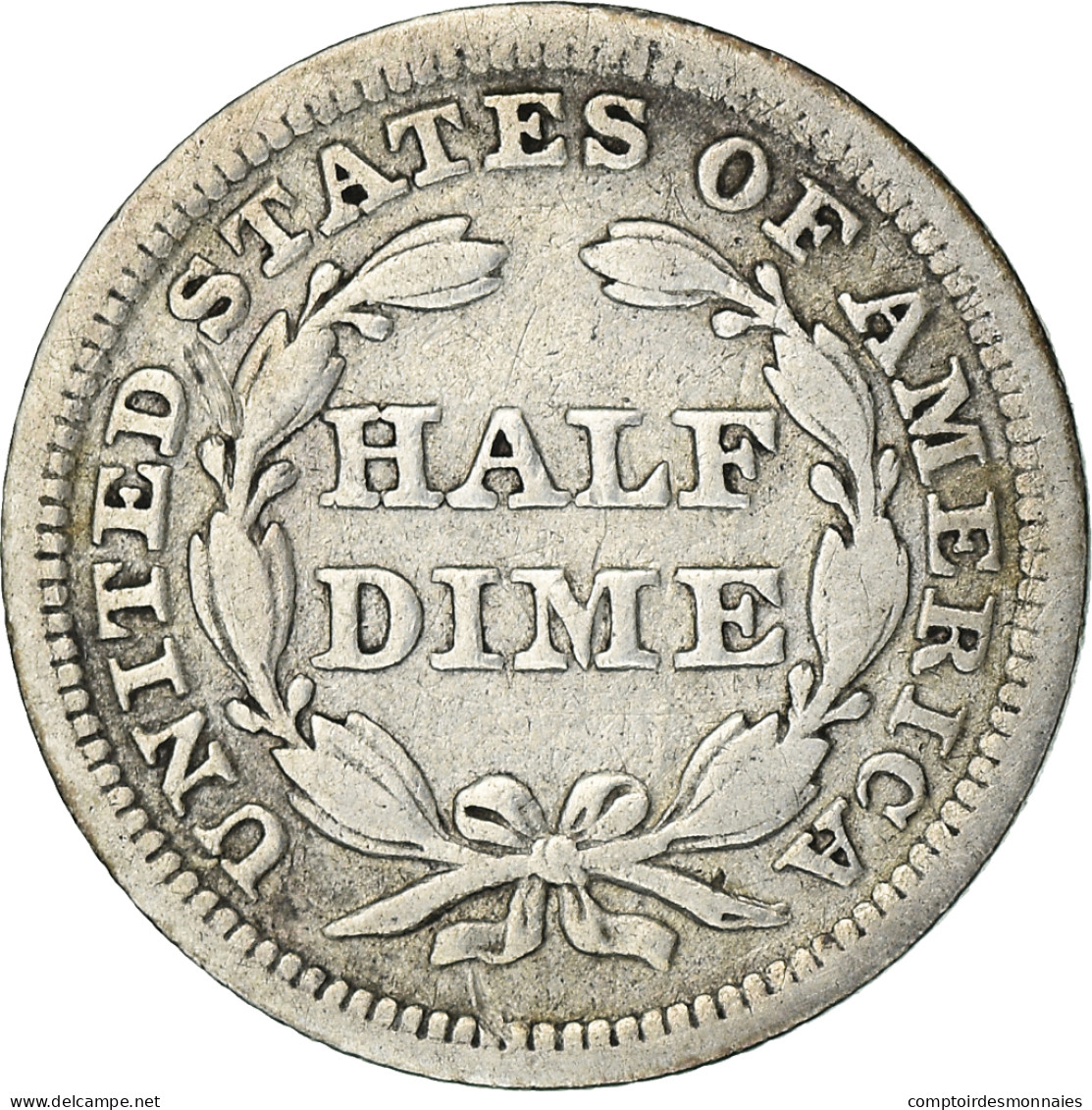 Monnaie, États-Unis, Half Dime, 1853, Philadelphie, Rare, TB+, Argent, KM:62.2 - Half Dimes (Mezzi Dimes)