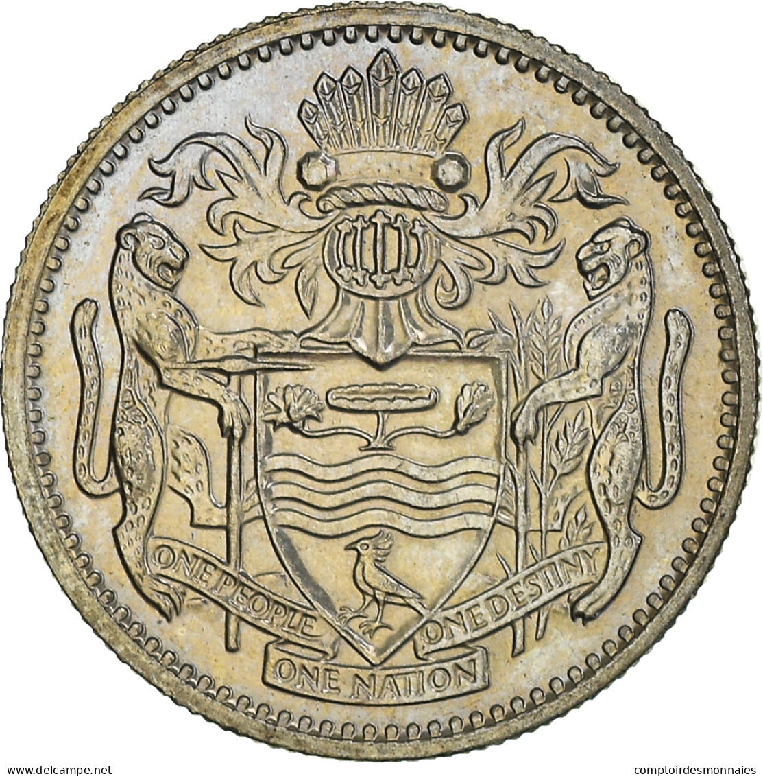 Monnaie, Guyana, 10 Cents, 1991, SPL+, Cupro-nickel, KM:33 - Guyana