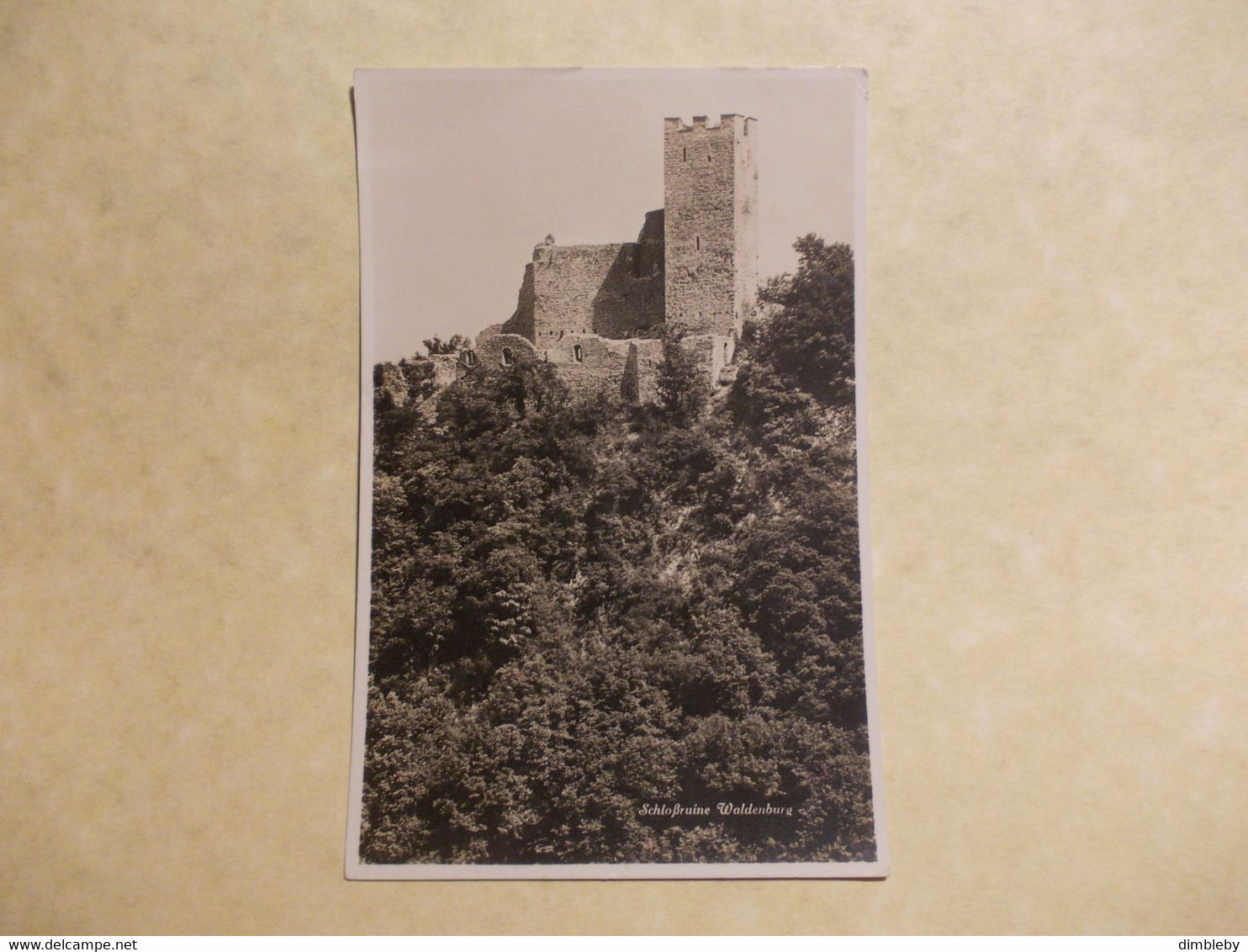 Schlossruine Waldenburg 1932  (6456) - Waldenburg