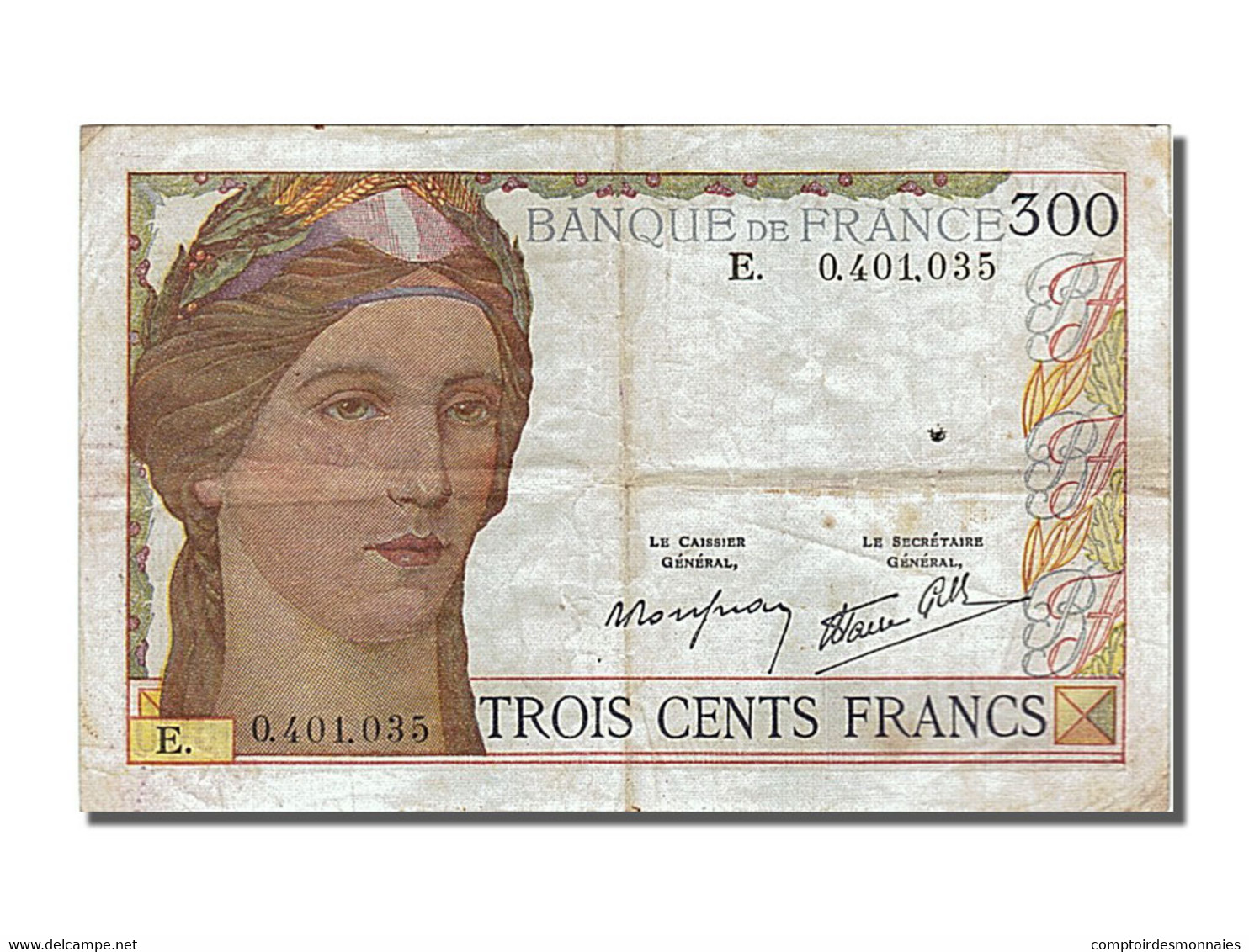 Billet, France, 300 Francs, 300 F 1938-1939, 1938, 1938-10-06, TTB - 300 F 1938-1939