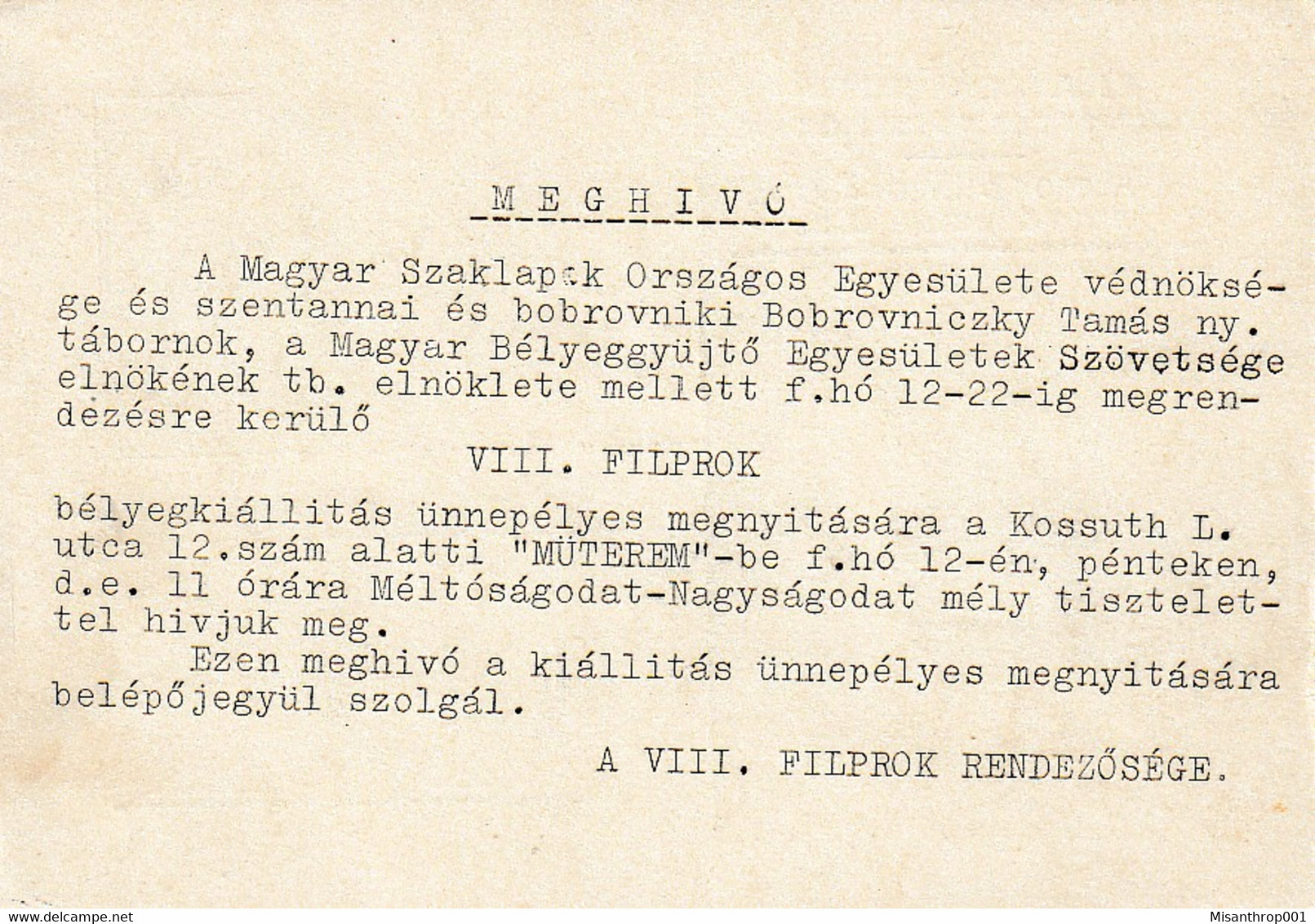 Ungarn Bahnpost / TPO / Amb "M.KIR.MOZGOPOSTA I" Auf Karte - Lettres & Documents