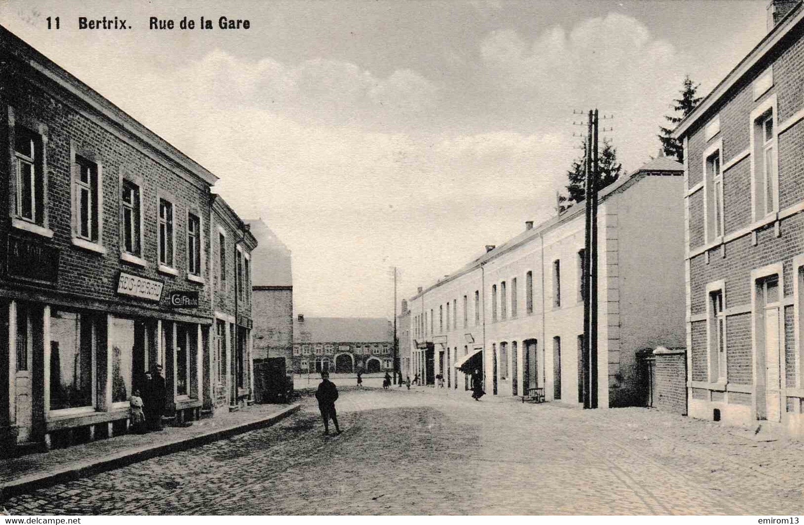 Bertrix N°11 Rue De La Gare Coiffeur Reis Pierard 1910 - Bertrix