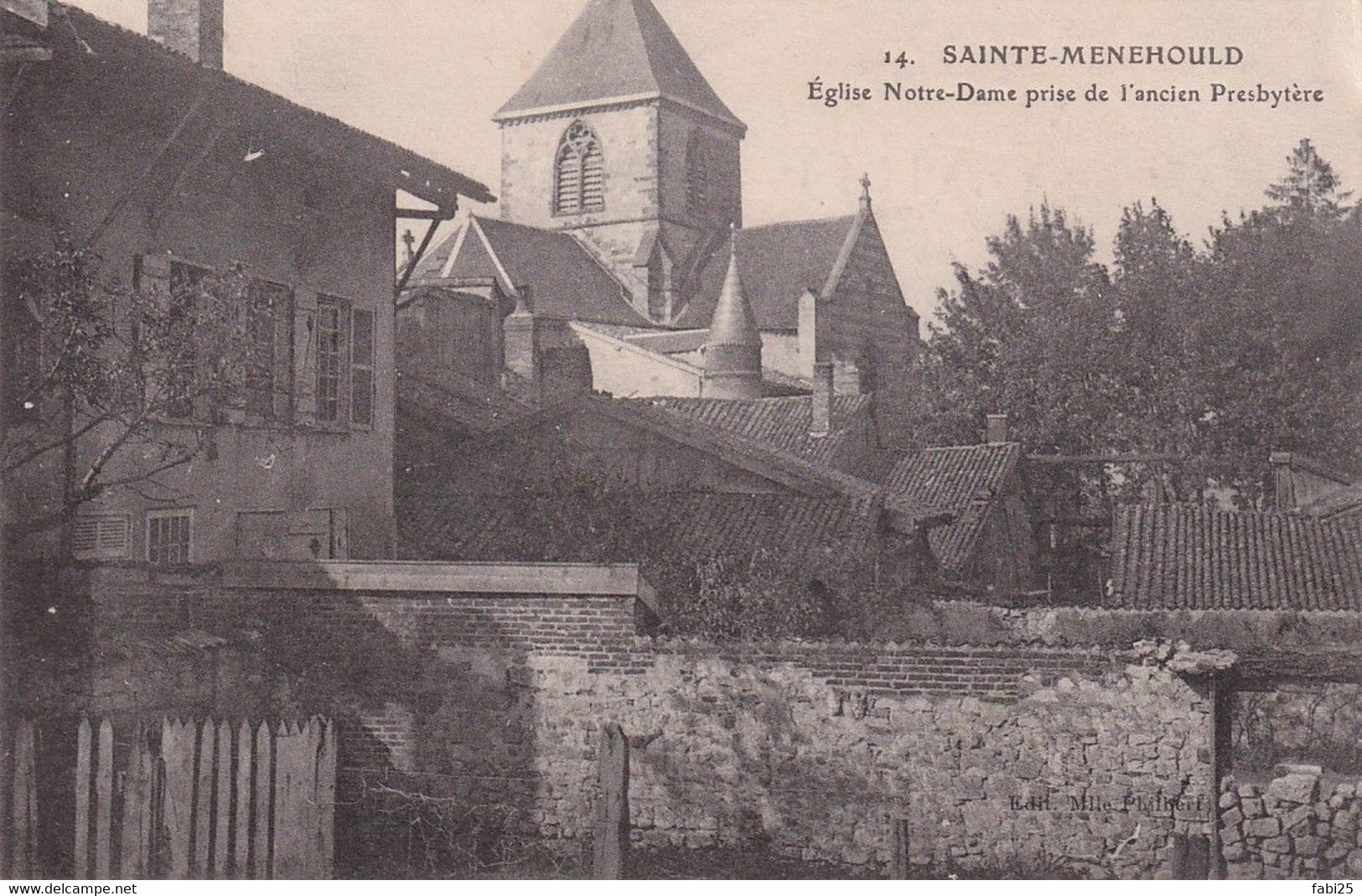 SAINT MENEHOULD EGLISE NOTRE DAME PRISE DE LANCIEN PRESBYTERE CLICHE PEU COURANT - Sainte-Menehould