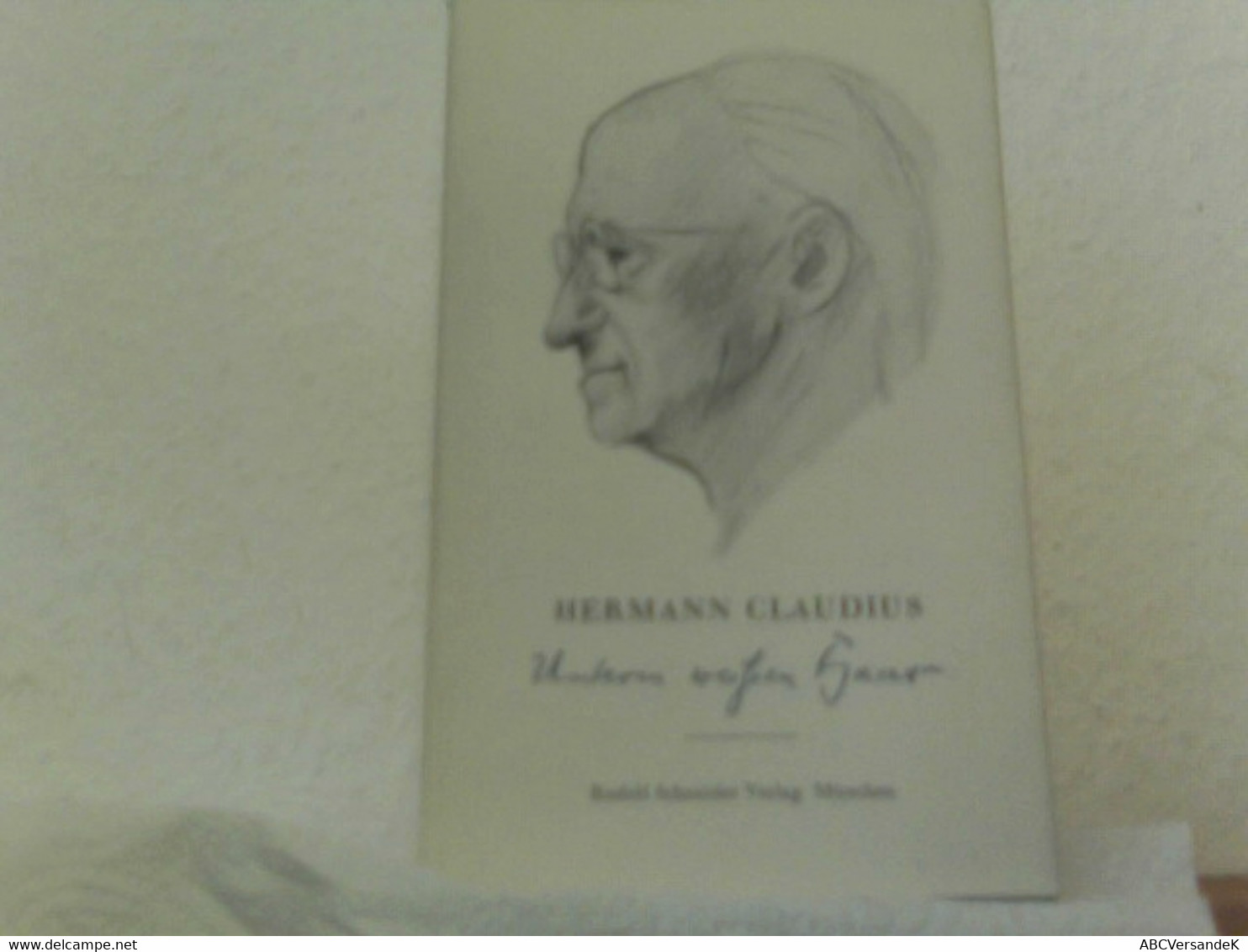 Unterm Weißen Haar. Von Hermann Claudius. - Deutschsprachige Autoren