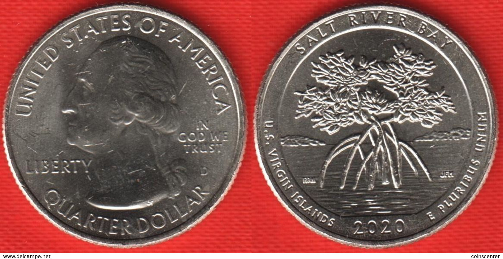 USA Quarter (1/4 Dollar) 2020 D Mint "Salt River Bay, Virgin Islands" UNC - 2010-...: National Parks