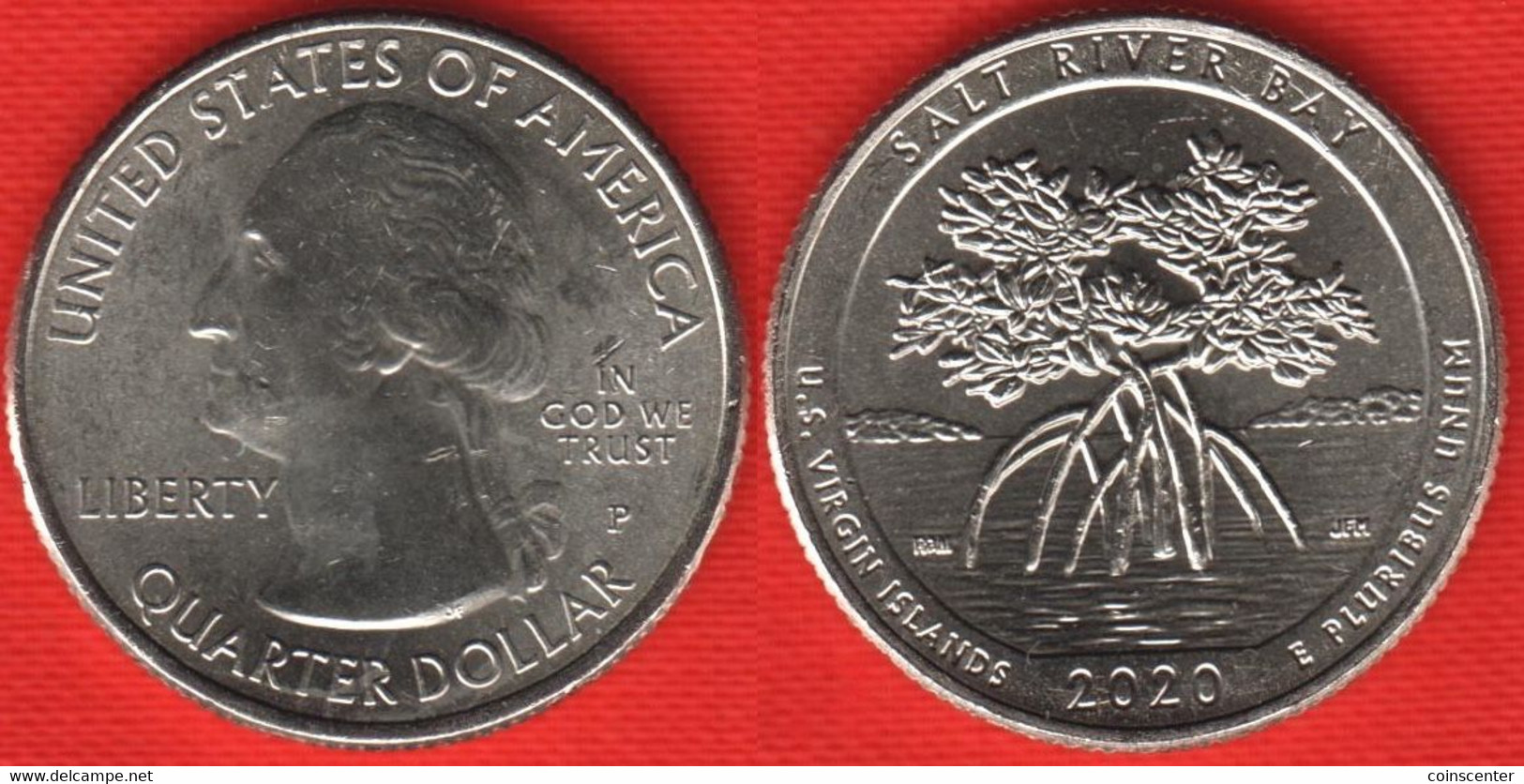 USA Quarter (1/4 Dollar) 2020 P Mint "Salt River Bay, Virgin Islands" UNC - 2010-...: National Parks