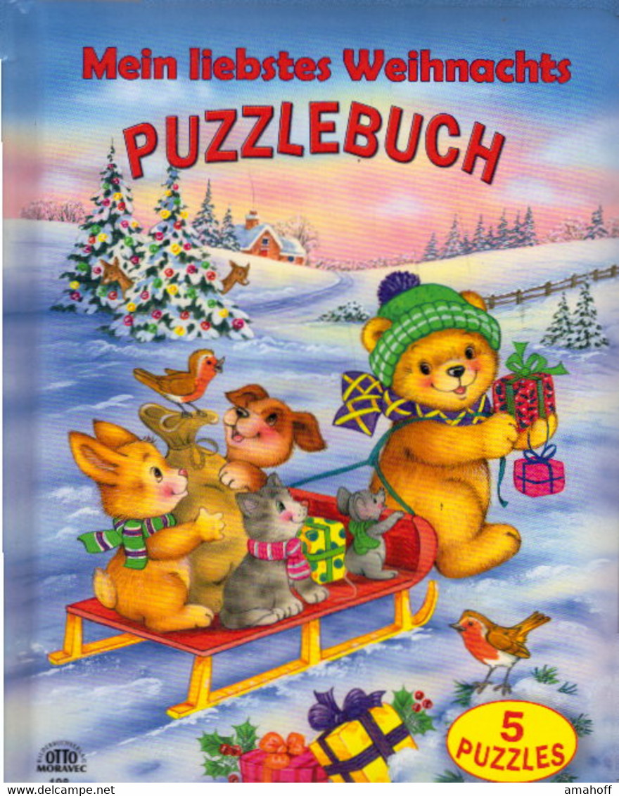 Mein Liebstes Weihnachts-Puzzlebuch Wattierter Cover: 5 Puzzles Mit Je 12 Teilen - Sonstige & Ohne Zuordnung