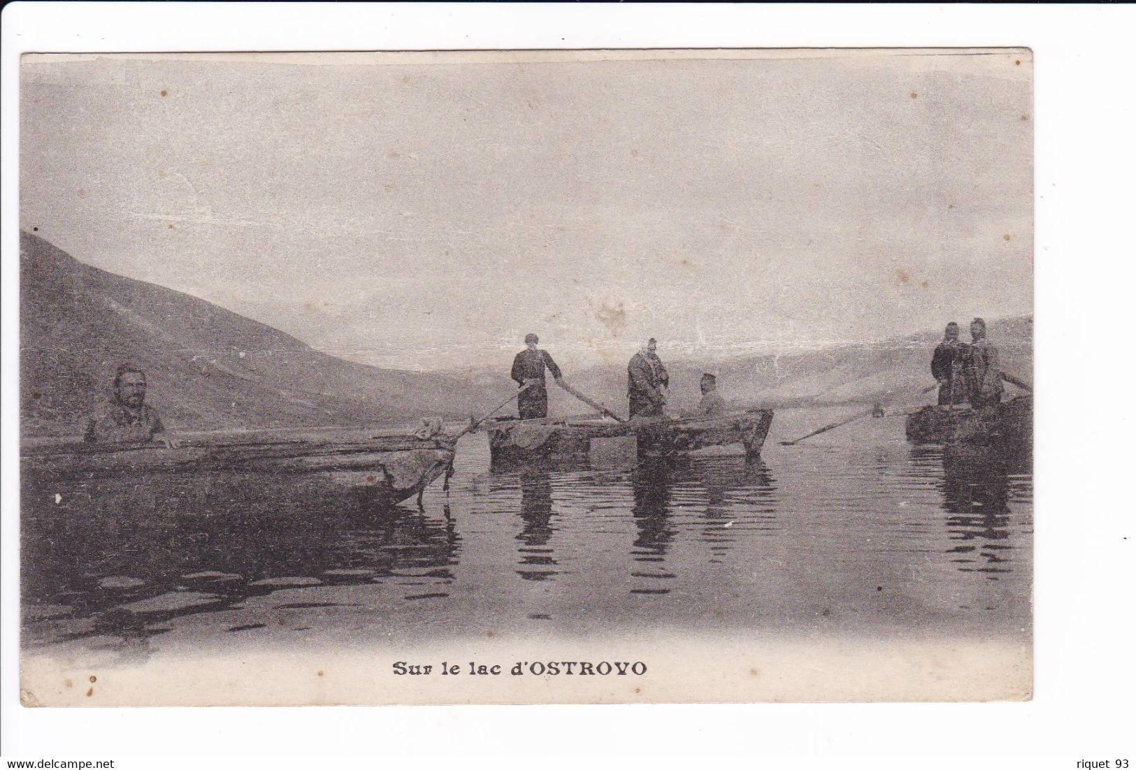 Sur Le Lac D'OSTOVO - (pêcheurs En Barques) - Grèce