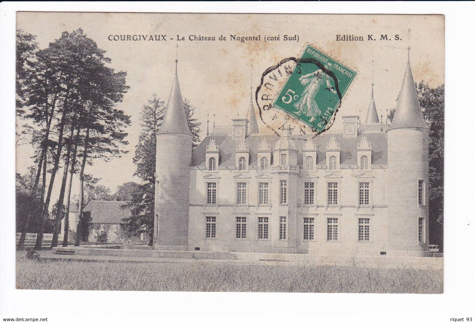 COURGIVAUX - Le Château De Nogentel (côté Ouest) - Andere & Zonder Classificatie