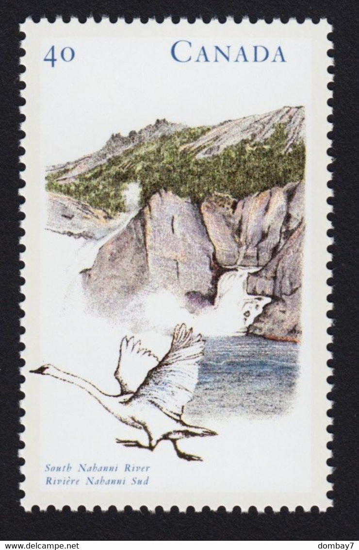 Qt. HERITAGE RIVERS-1 = CANADA GOOSE South Nahanni River, Northwest Territory (NT) Canada 1991 #1321 MNH - Oies