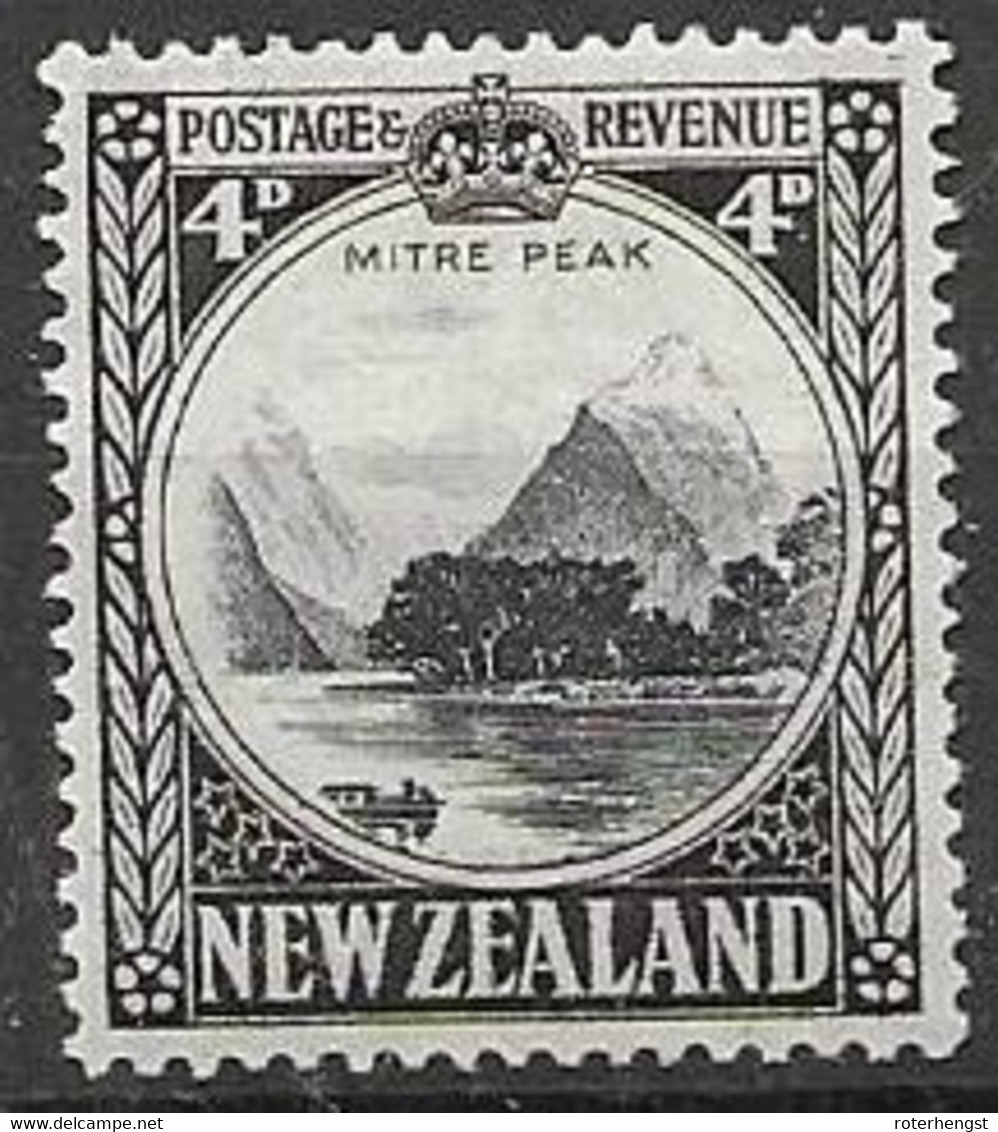 New Zealand Mlh * Rare Perf 14:14 Verified 1941 50 Euros - Ungebraucht