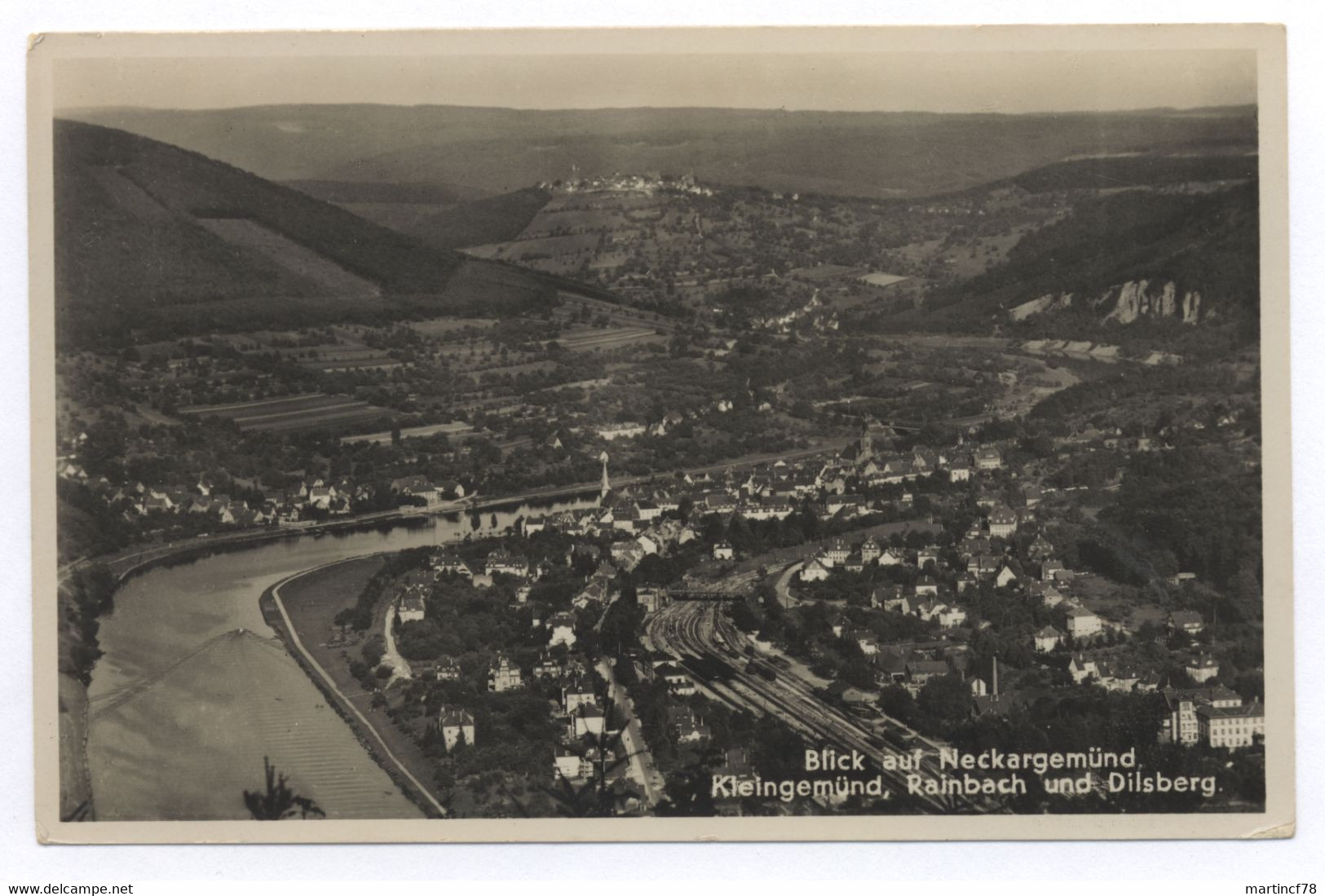 6903 Blick Auf Neckargemünd Kleingemünd Rainbach Und Dilsberg 1937 - Neckargemuend