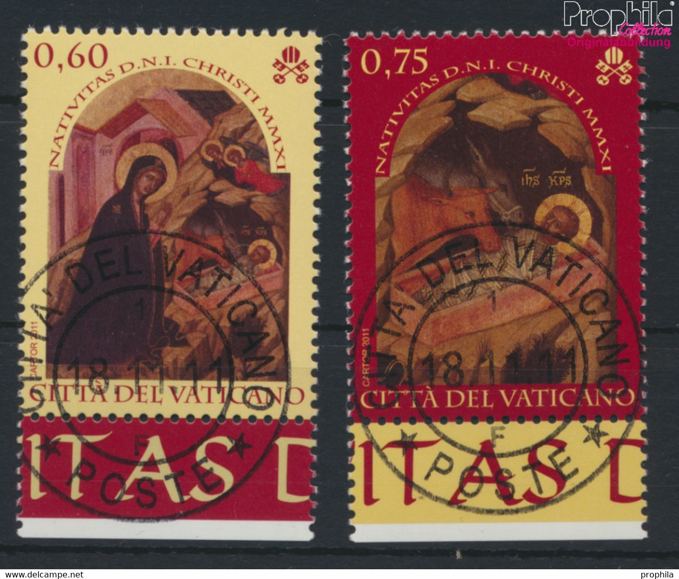Vatikanstadt 1728-1729 (kompl.Ausg.) Gestempelt 2011 Weihnachten Gemälde (9678675 - Used Stamps