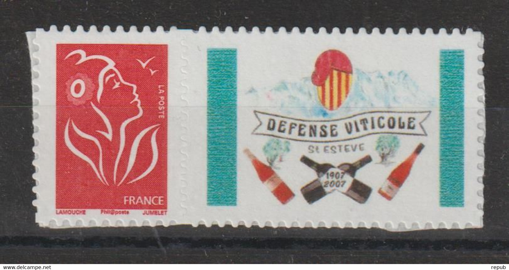 France Personnalisés 2005-6 Marianne 3802Ab ** MNH Logo Vin - Autres & Non Classés