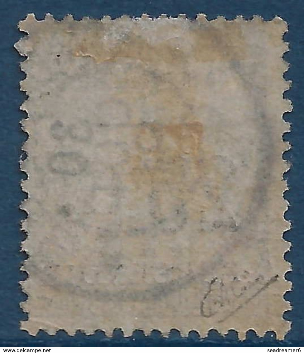 FRANCE Colonies Nossi Bé TAXE N°10 Obl 25c Sur 5c Vert  TTB (tirage 750) Signé Calves - Used Stamps