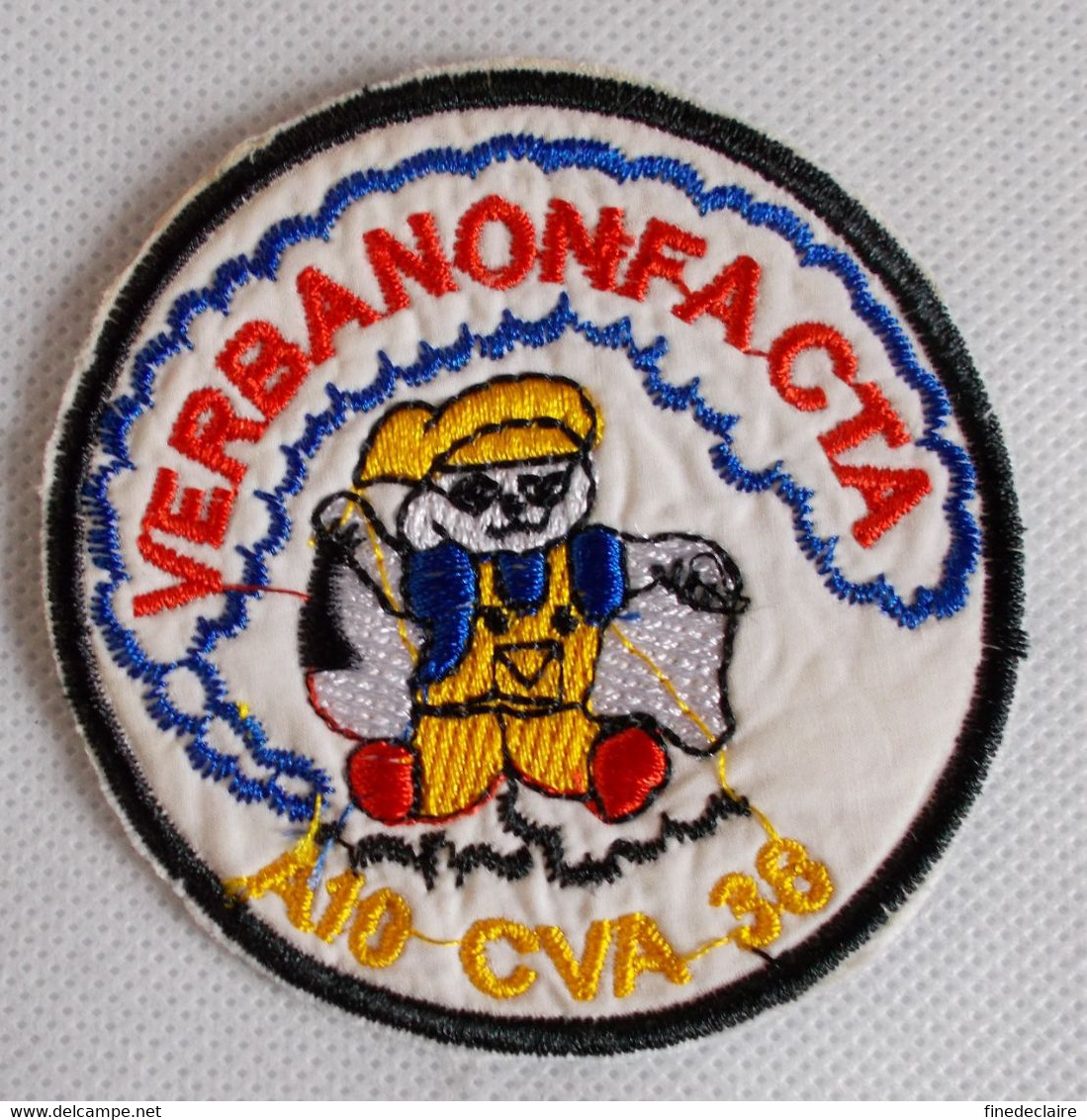 Ecusson/patch Vietnam - A10 CVA 38 USS Shangri Verba Non Facta - Ecussons Tissu