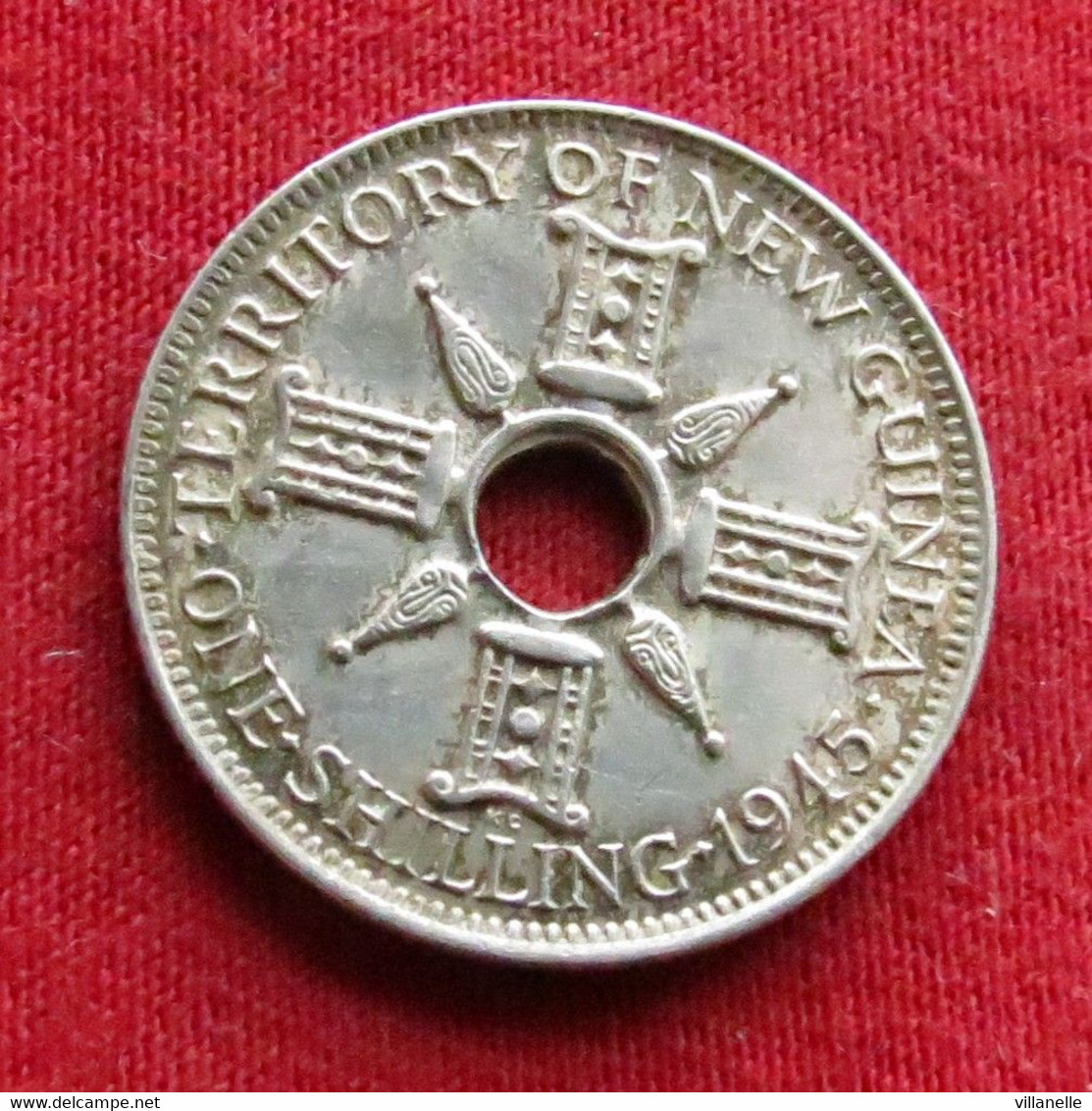 Papua New Guinea 1 Shilling 1945 Papuasia Nova Guine Nuova Guinea Papouasie Nouvelle Guinee #2 Wºº - Papua New Guinea