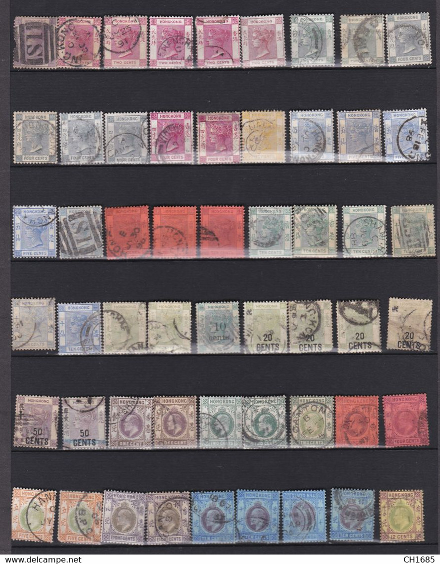 HONG KONG :   Lot De 90 Timbres Oblitérés - Collections, Lots & Series