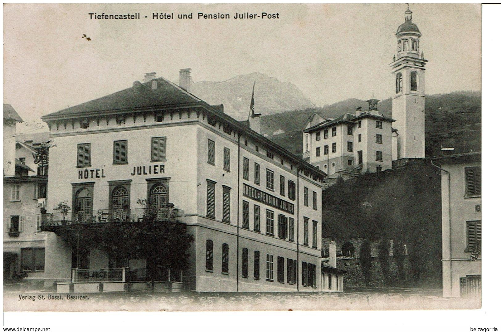TIEFENCASTELL  -  ( Tiefencastel )   -  Hôtel Und Pension Julier-Post  -     ( Pas Courant ) - Tiefencastel