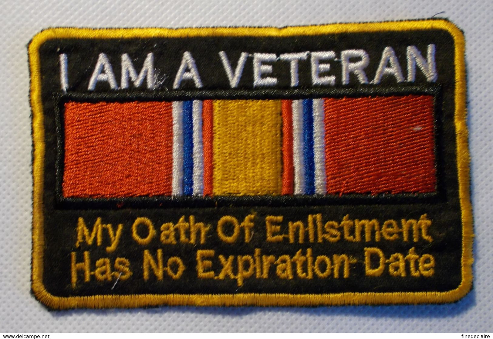 Ecusson/patch - US - I Am A Veteran My Oath Of Enlistment Has No Expiration Date - Ecussons Tissu