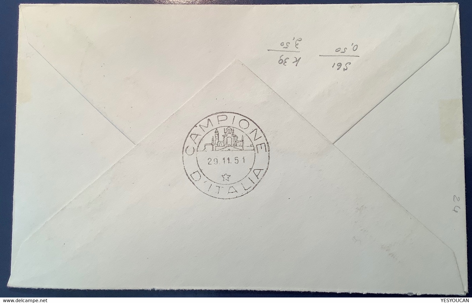 Campione D’ Italia 1944 Segnatasse Lettera(Schweiz Brief Portomarken Postage Due Local Post Cover Garden Architecture - Local And Autonomous Issues