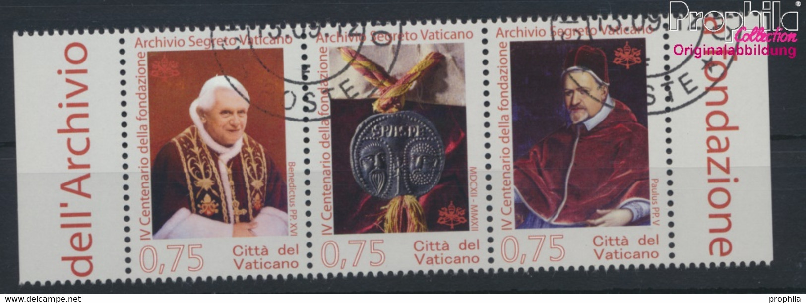 Vatikanstadt 1745-1747 Dreierstreifen (kompl.Ausg.) Gestempelt 2012 Vatikanisches Geheimarchiv (9678652 - Used Stamps