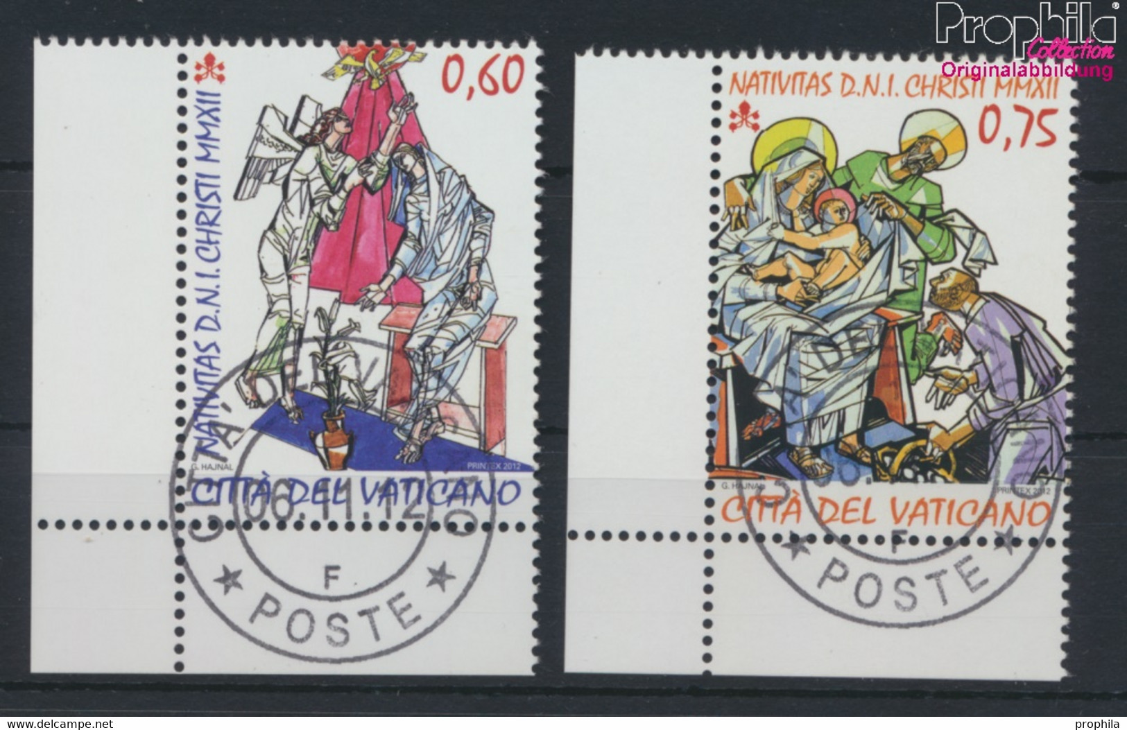 Vatikanstadt 1753-1754 (kompl.Ausg.) Gestempelt 2012 Weihnachten Glasfenster (9678646 - Used Stamps