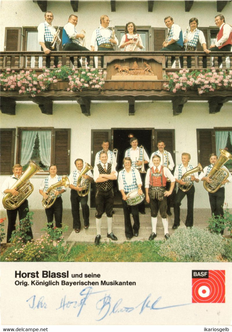 GERETSRIED Forst 1978 " Blaskapelle Horst Blassl U.seine Orig.Königlich Bayerischen Musikanten + ORIGINAL Autogramm " - Geretsried