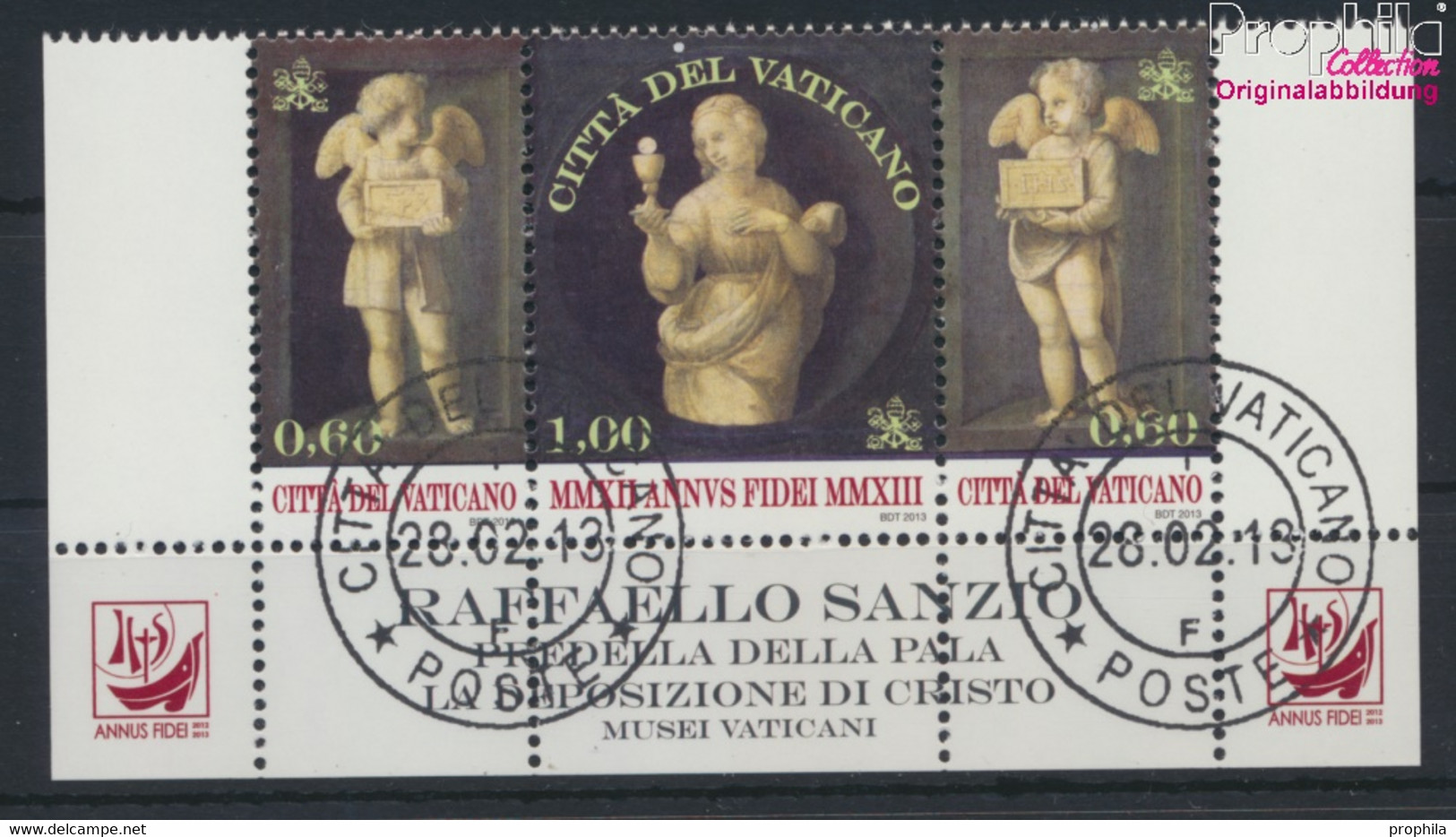 Vatikanstadt 1758-1760 Dreierstreifen (kompl.Ausg.) Gestempelt 2013 Glaubensjahr (9678627 - Usados