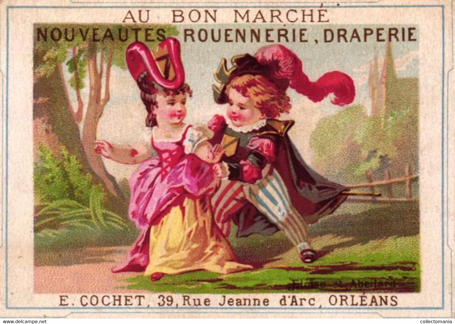 3 Chromos Au Bon Marché  Orléans Calendriers  1877 Le Petit Faust  Abeilard La Périchole, Presse Manuele Lithograhique - Tamaño Pequeño : ...-1900