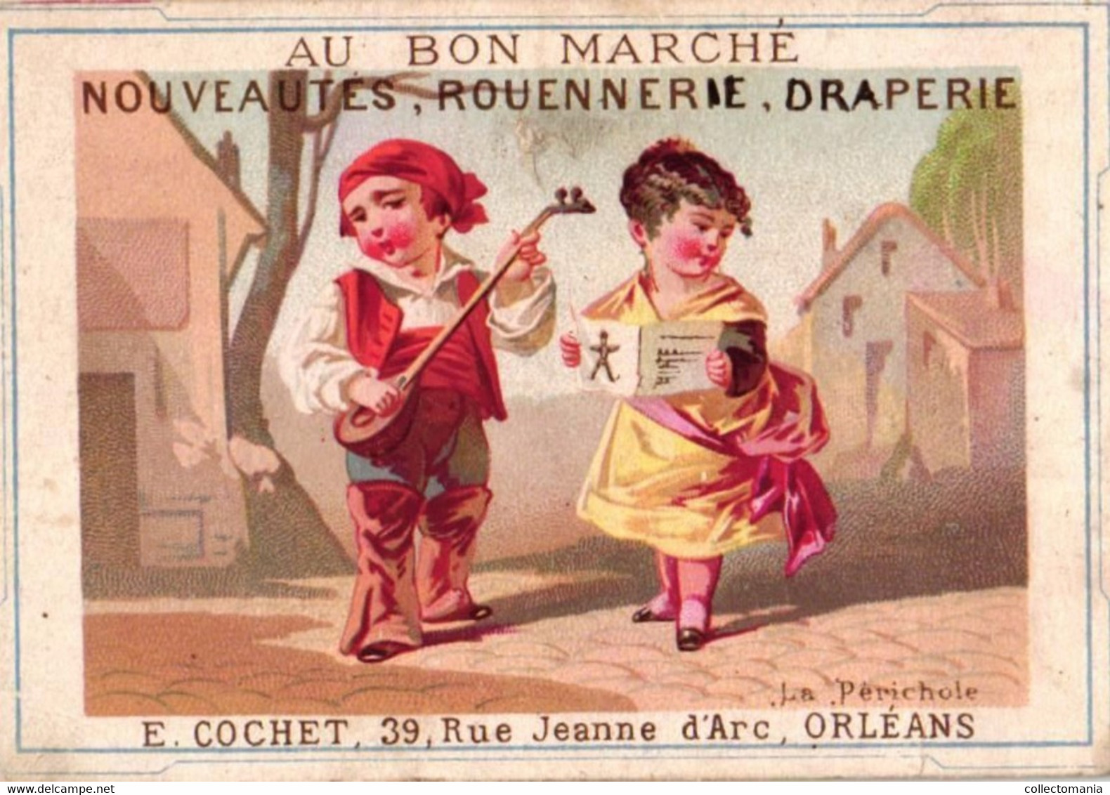 3 Chromos Au Bon Marché  Orléans Calendriers  1877 Le Petit Faust  Abeilard La Périchole, Presse Manuele Lithograhique - Small : ...-1900