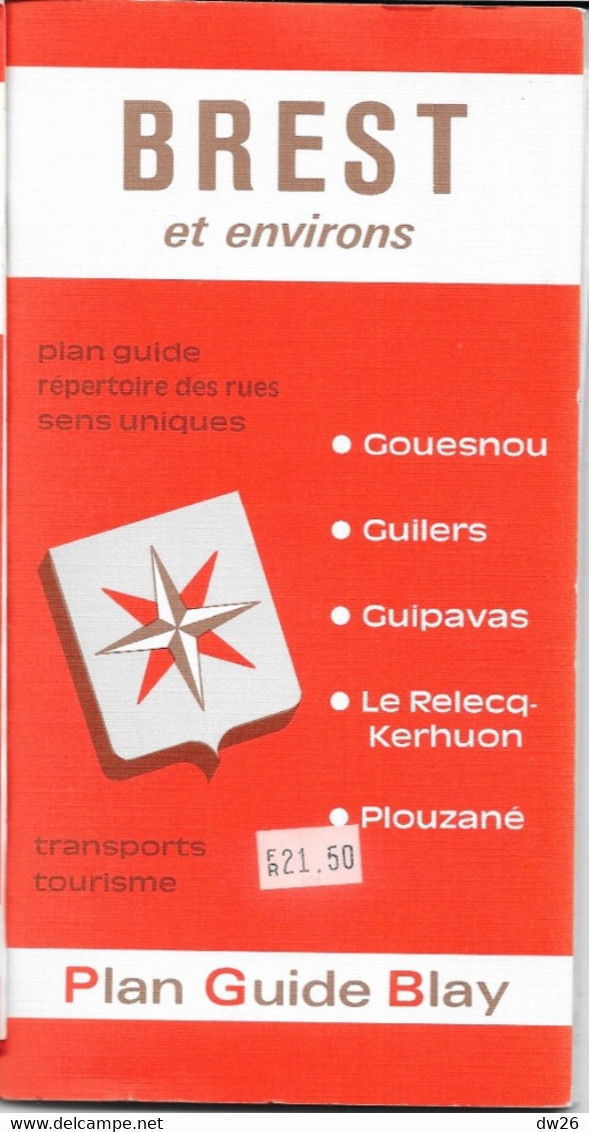Plan Guide Blay: Brest Et Environs: Gouesnou, Plouzane... - Renseignements Transports, Tourisme, Répertoire Des Rues - Andere & Zonder Classificatie