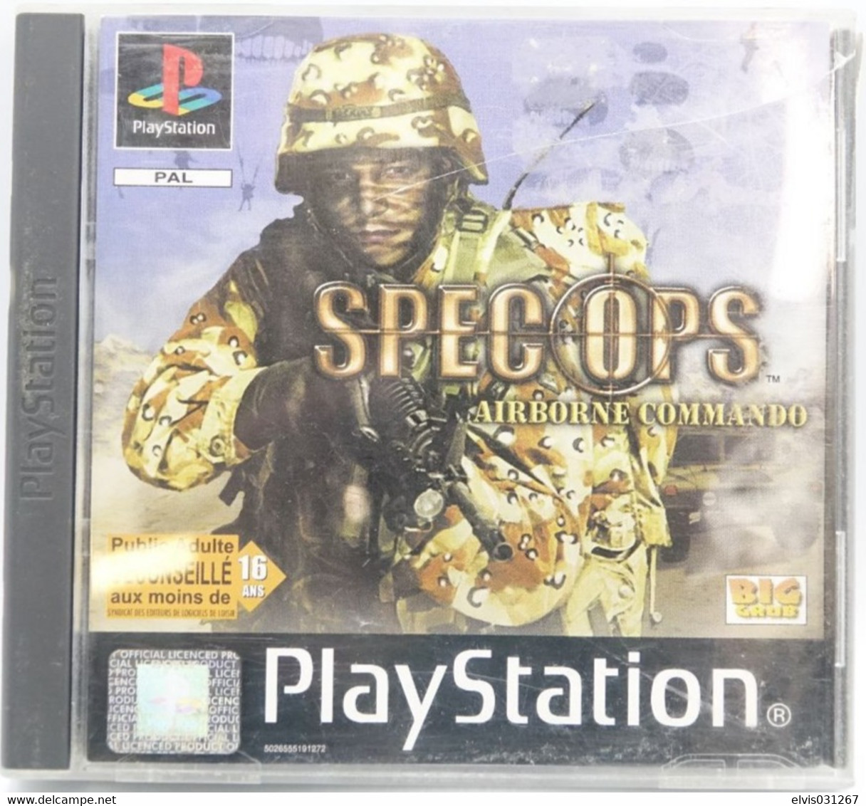 SONY PLAYSTATION ONE PS1 : SPEC OPS AIRBORNE COMMANDO - Playstation