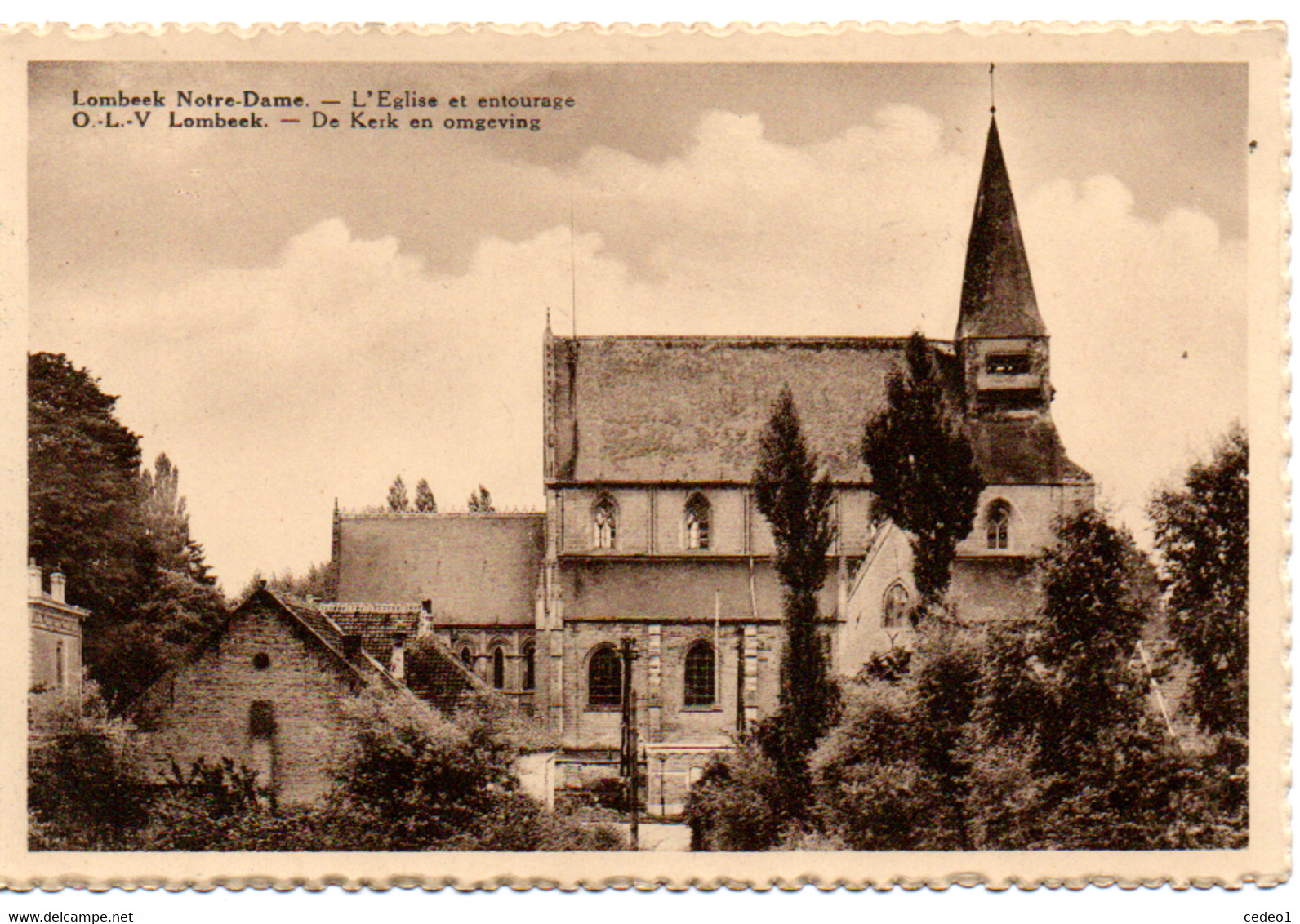 LOMBEEK NOTRE DAME  L'EGLISE ET ENTOURAGE - Roosdaal