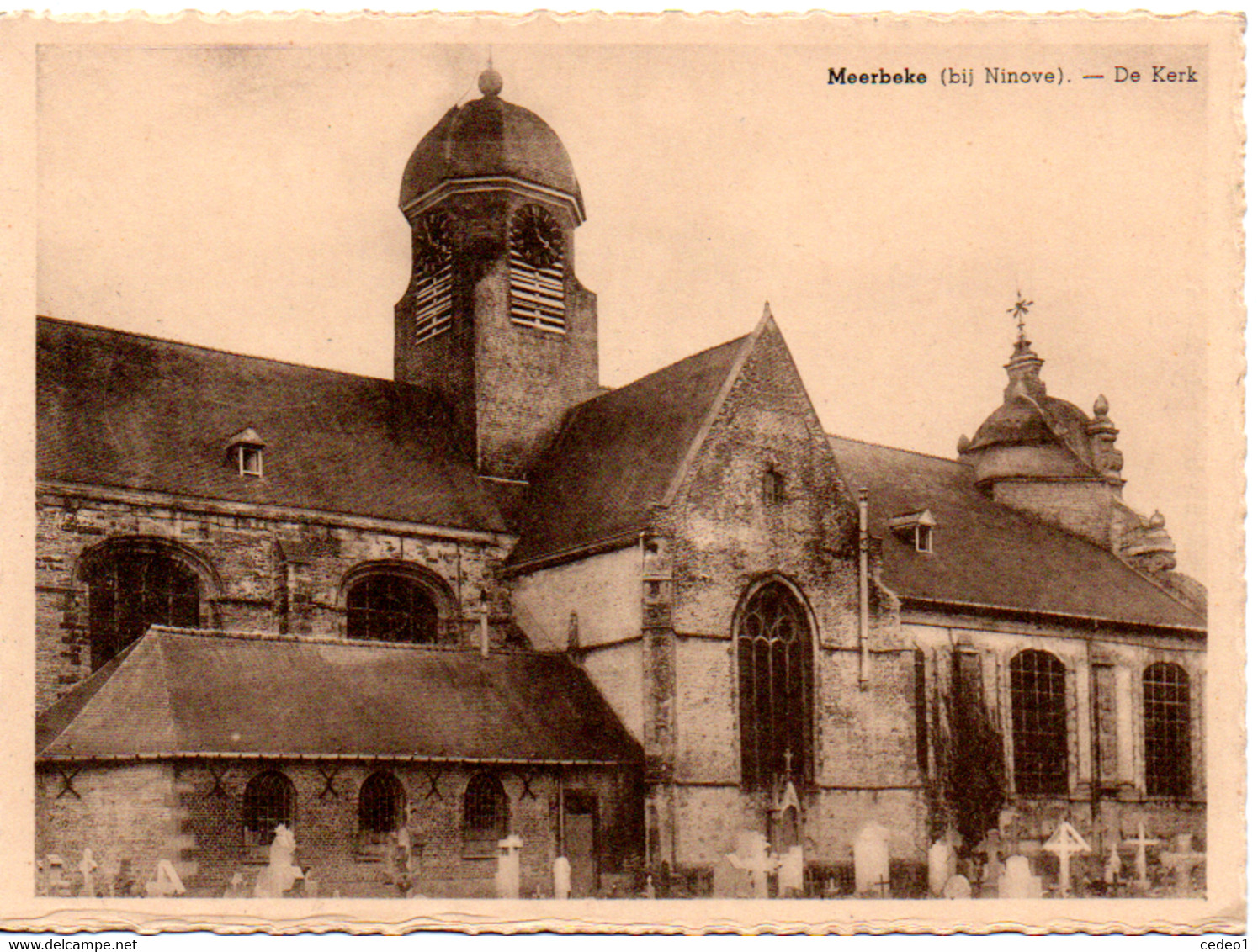 MEERBEKE  BIJ NINOVE  DE KERK - Ninove