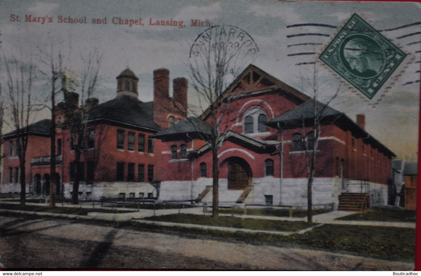 Lansing : St Mary's Scholl And Chapel - Lansing