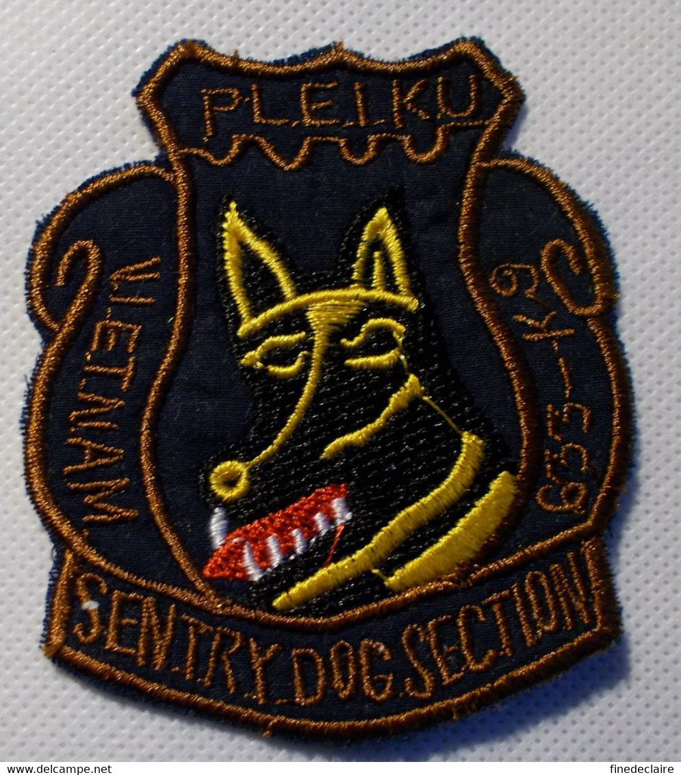 Ecusson/patch - USAF Vietnam - 633rd K9 - Pleiku - Sentry Dog Section - Ecussons Tissu