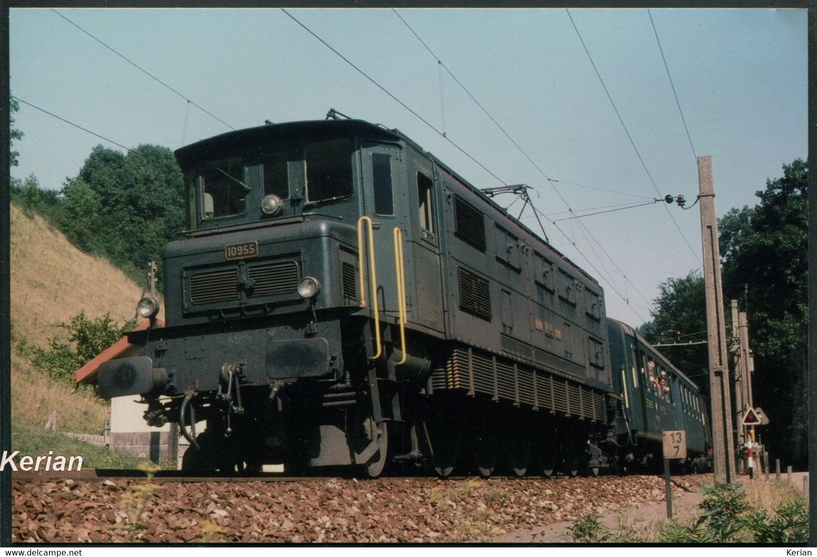 1974 - Suisse Photo Tirage Récent - Locomotive électrique N°10955 De La SBB - FFS - Voir Scan - Trains