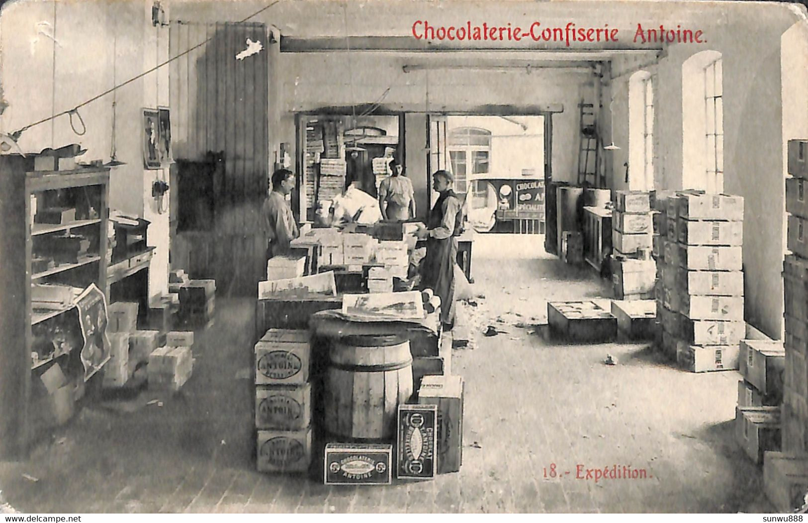 Chocolaterie Confiserie Antoine - Expédition (animée) - Ixelles - Elsene