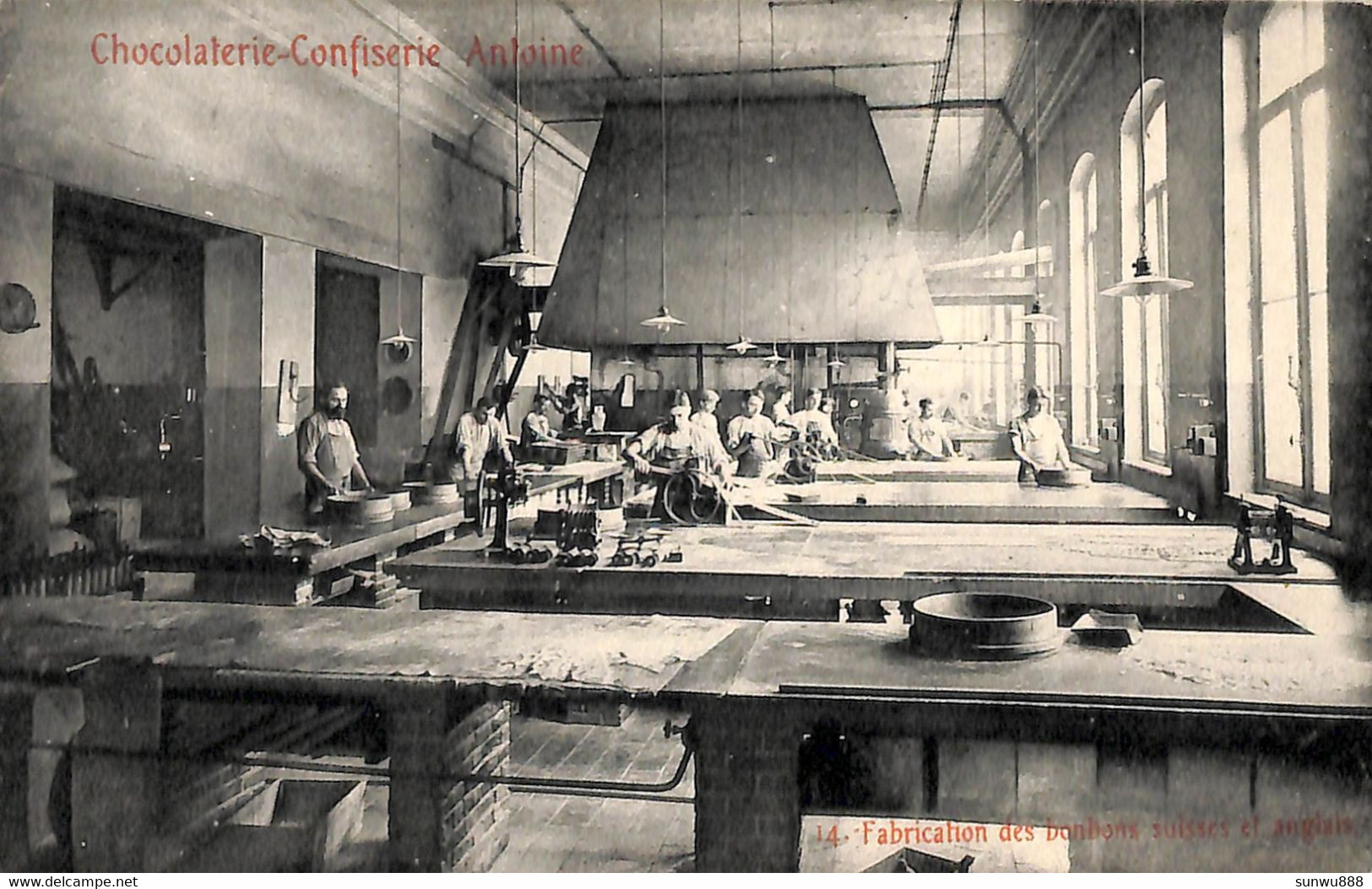 Chocolaterie Confiserie Antoine - Fabrication Des Bonbons Suisses Et Anglais (animée) - Elsene - Ixelles