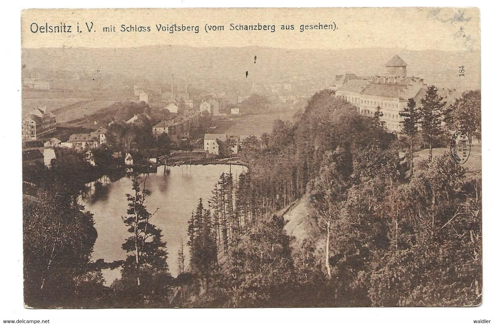 9920  OELSNITZ I. VOGTL,  VOM SCHANZBERG AUS  1908 - Oelsnitz I. Vogtl.