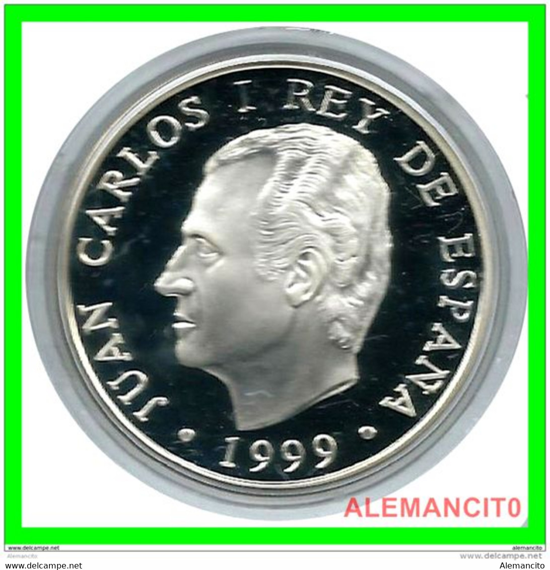 ESPAÑA AÑO 1999 ESTUCHE - 2000 PTS PLATA - DESCRIPCION: ESTUCHE - 750 AÑOS DE GOBIERNO MUNICIPAL DE BARCELONA - 2 000 Pesetas