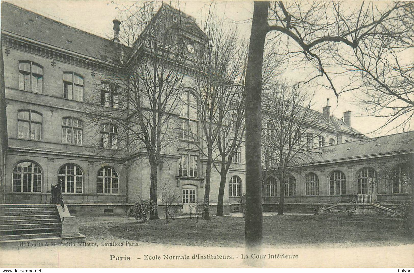 paris - 16ème arrondissement - 7 cpa - école normale d'instituteurs - scolaire - salles et bâtiments